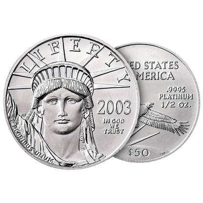 1/2 oz American Platinum Eagle Coins