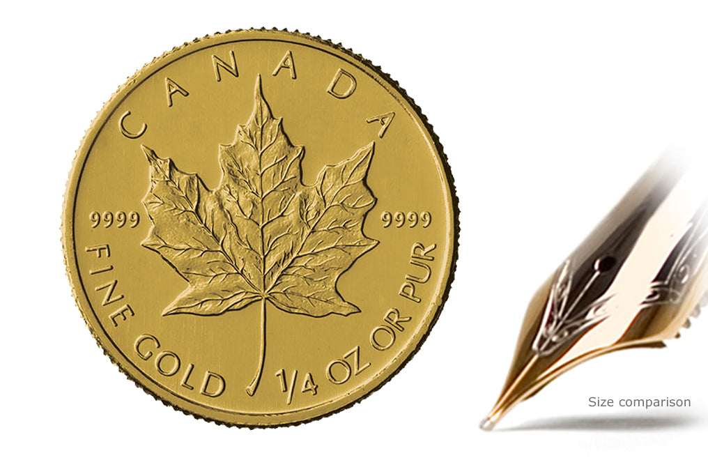 1/4 oz Gold Canadian Maple Leaf Coins
