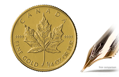 1/4 oz Gold Canadian Maple Leaf Coins