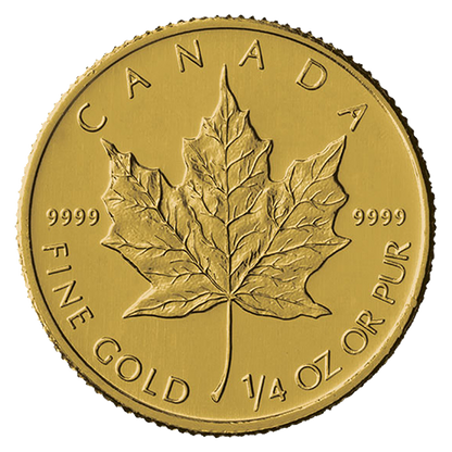 1/4 oz Gold Canadian Maple Leaf Coins