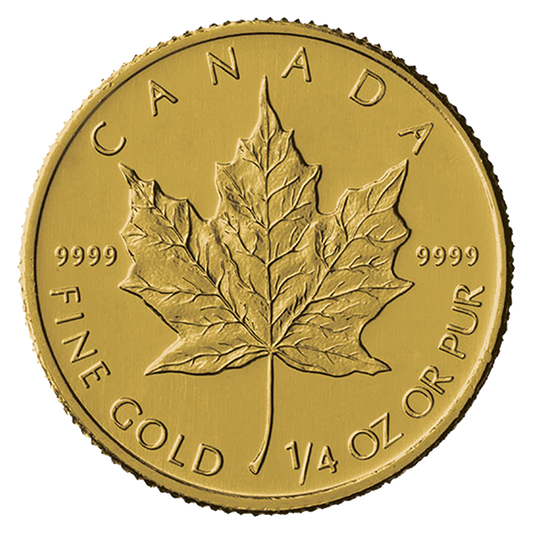1/4 oz Gold Canadian Maple Leaf Coins