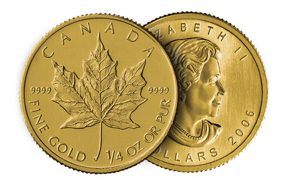 1/4 oz Gold Canadian Maple Leaf Coins
