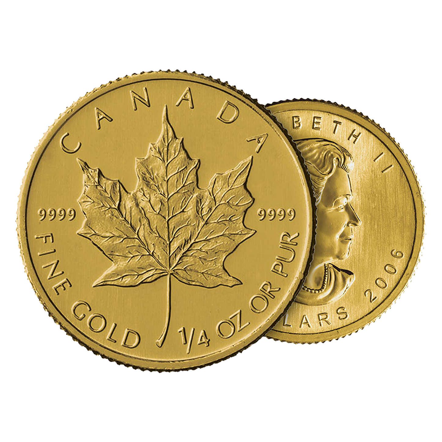 1/4 oz Gold Canadian Maple Leaf Coins