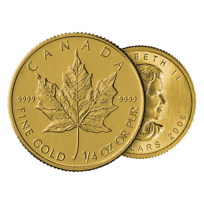 1/4 oz Gold Canadian Maple Leaf Coins