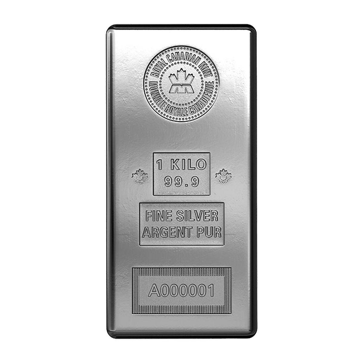 Canadian 1 Kilo Silver Bars