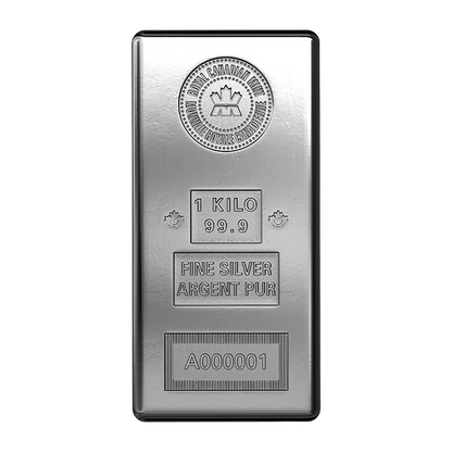 Canadian 1 Kilo Silver Bars
