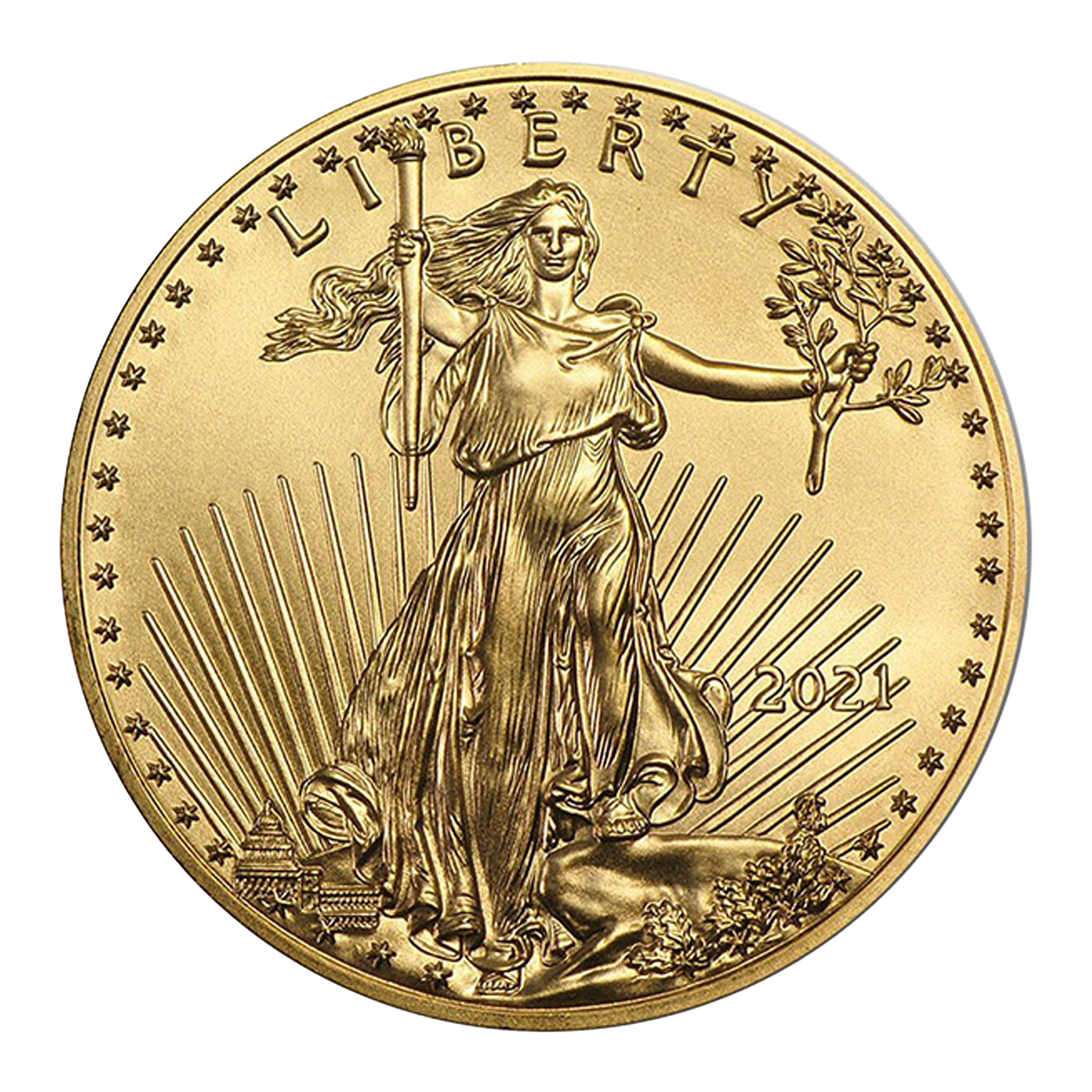 1 oz Gold Eagle Coins (new design - mid 2021 and later)