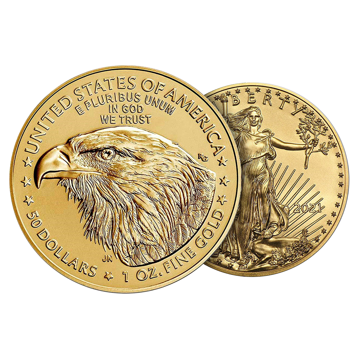 1 oz Gold Eagle Coins (new design - mid 2021 and later)
