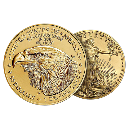 1 oz Gold Eagle Coins (new design - mid 2021 and later)