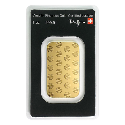 1 oz Gold Bars - Argor Heraeus (w/ assay)