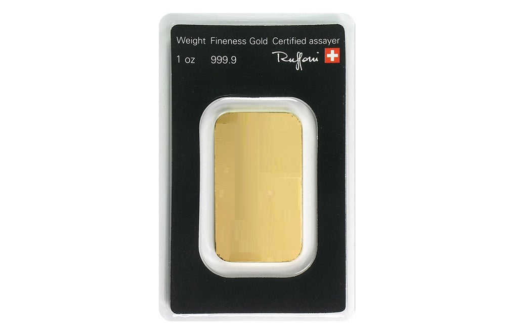 1 oz Gold Bars - Argor Heraeus (w/ assay)