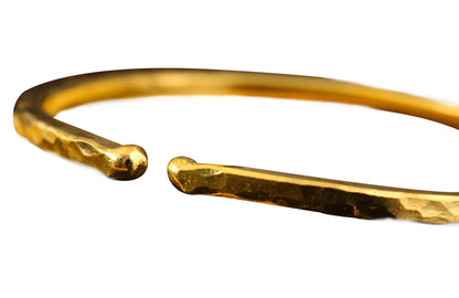 Buy 1 oz Hammered Gold Bullion Bracelet