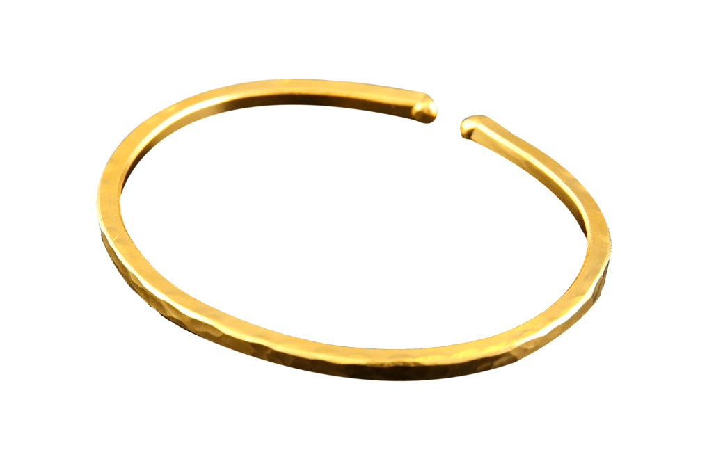 Buy 1 oz Hammered Gold Bullion Bracelet