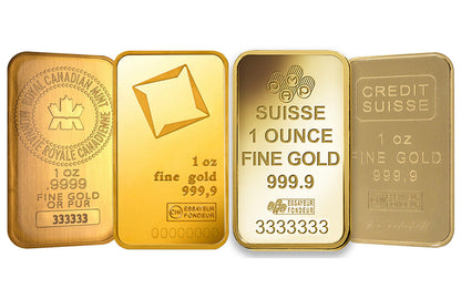 1 oz Gold Bars