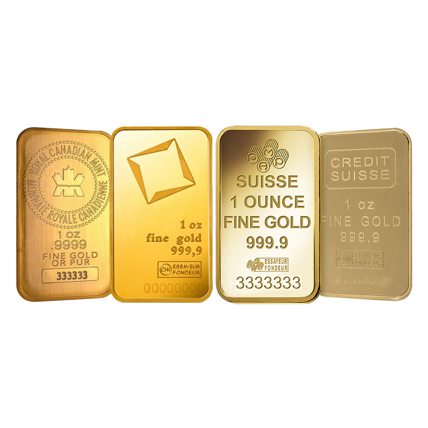 1 oz Gold Bars