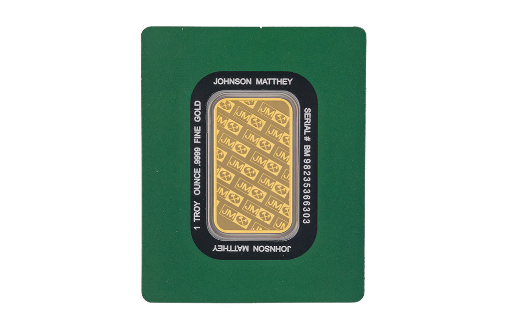1 oz Gold Bar .9999 - Johnson Matthey
