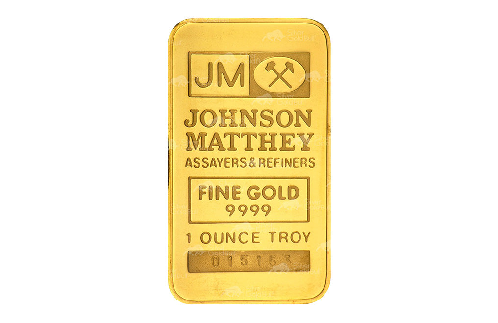 1 oz Gold Bar .9999 - Johnson Matthey