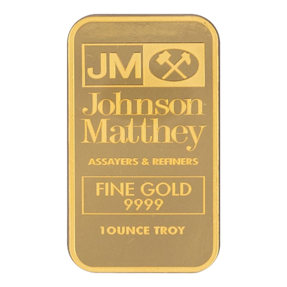 1 oz Gold Bar .9999 - Johnson Matthey