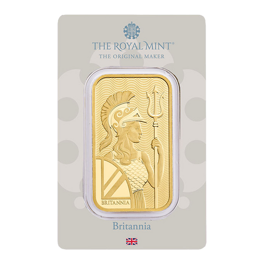 1 oz Britannia Gold Minted Bars (w/ assay)