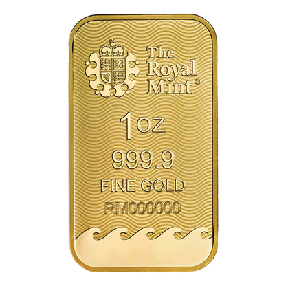 1 oz Britannia Gold Minted Bars (w/ assay)