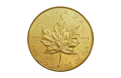 1 oz Gold Maple Leaf Coin (wear and tear)