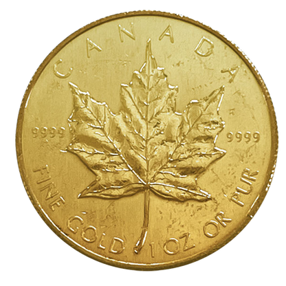 1 oz Gold Maple Leaf Coin (wear and tear)