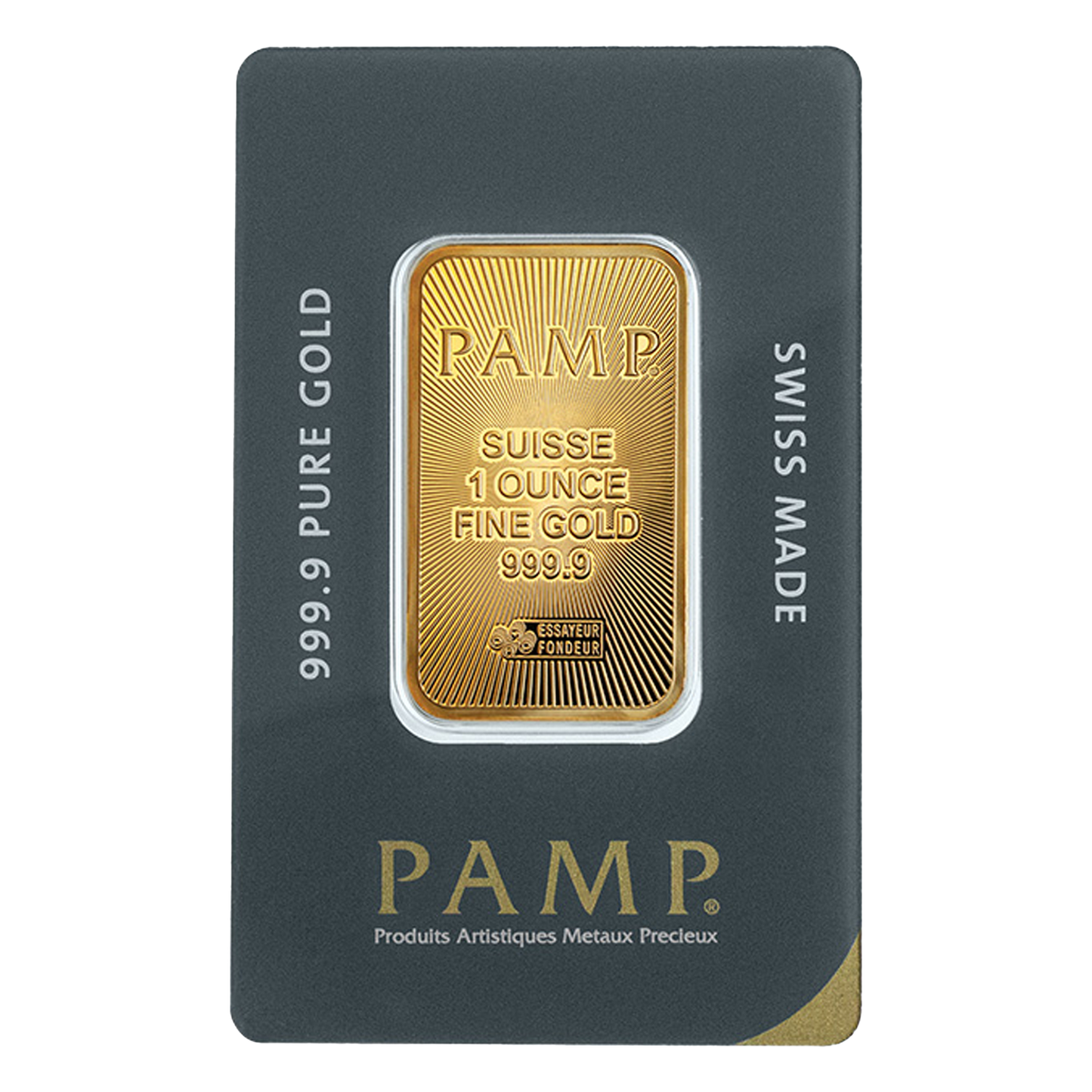 1 oz Gold Bars - PAMP Suisse (w/ assay)