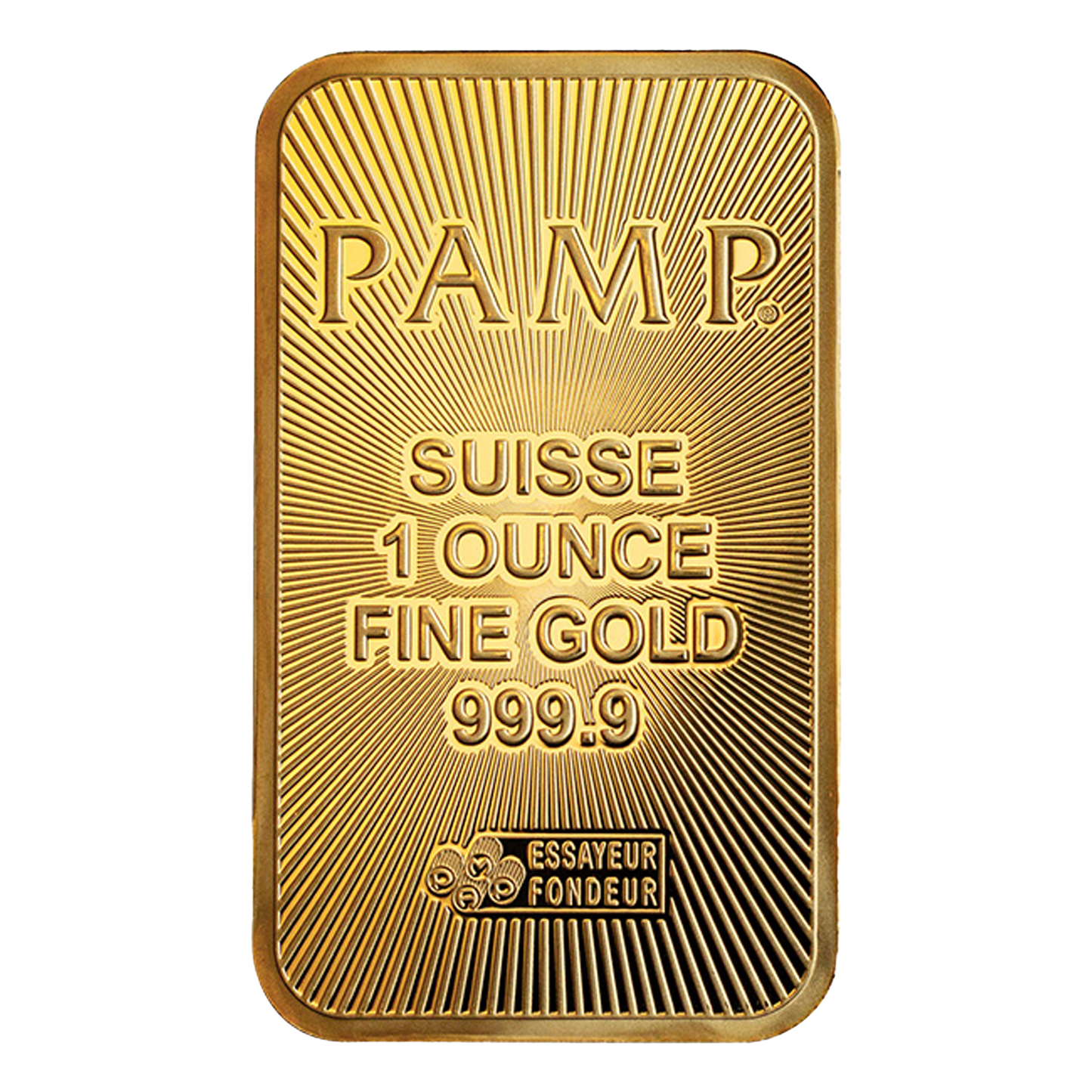 1 oz Gold Bars - PAMP Suisse (w/ assay)