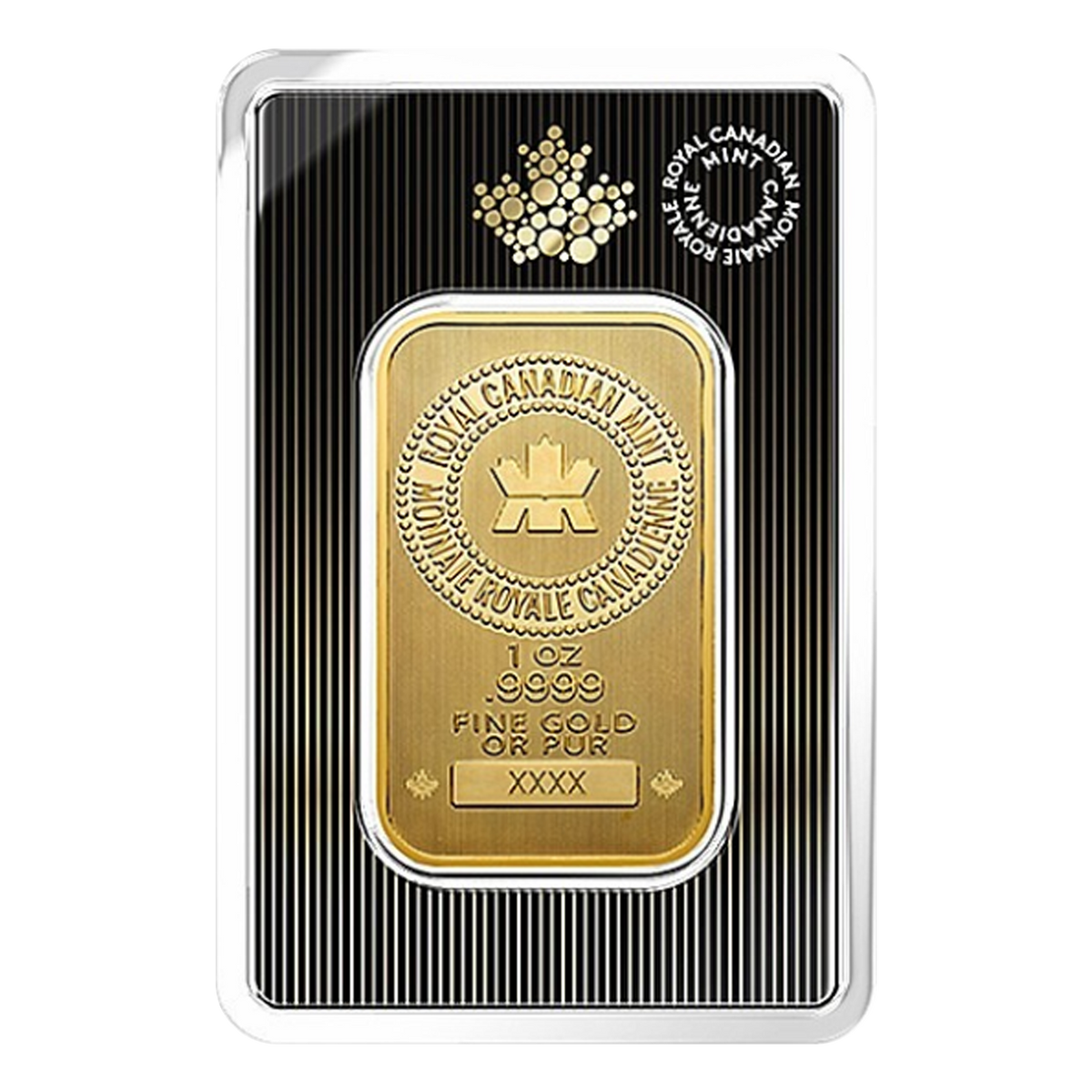 1 oz Gold Bar - Royal Canadian Mint (Ships week of Sept.14)