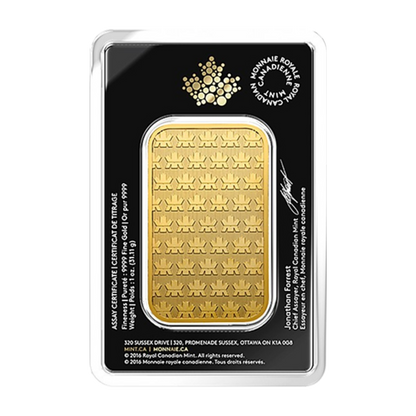 1 oz Gold Bar - Royal Canadian Mint