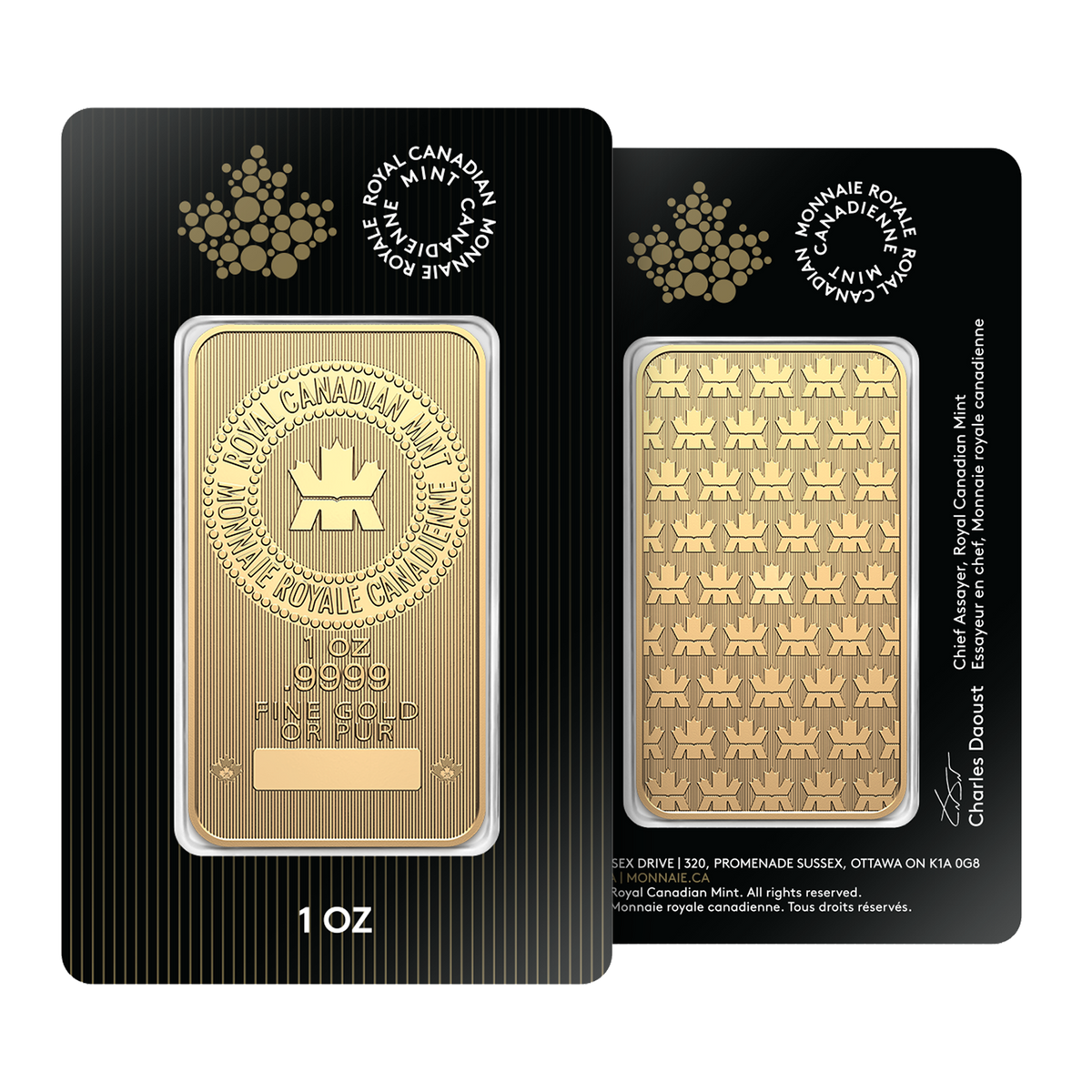 1 oz Gold Bar - Royal Canadian Mint