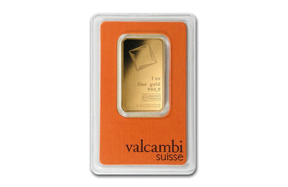 Valcambi Suisse 1 oz Gold Bars (w/ assay)