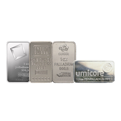 1 oz Palladium Bars