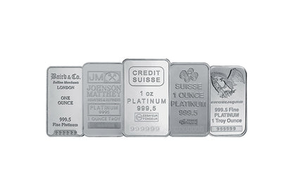 1 oz Platinum Bars