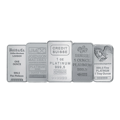 1 oz Platinum Bars