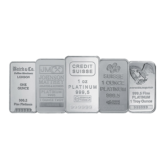 1 oz Platinum Bars