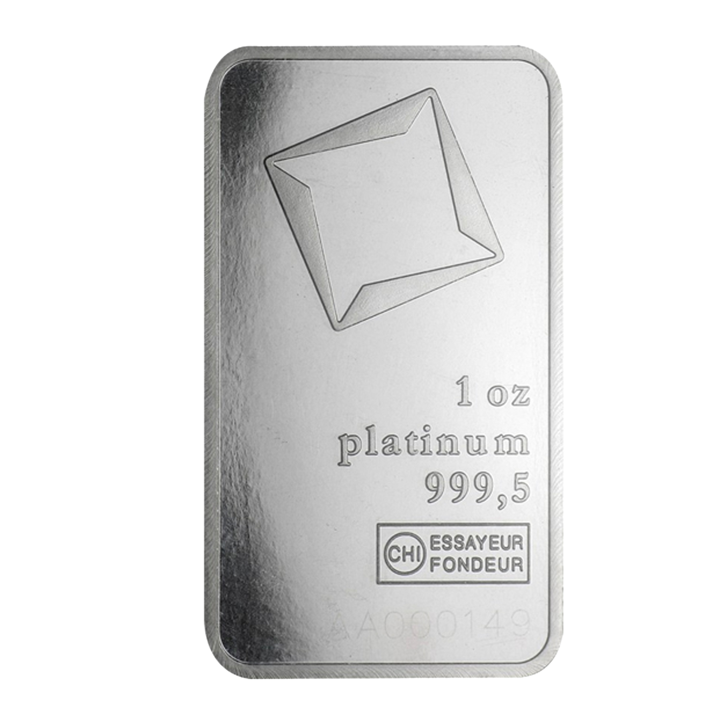 1 oz Platinum Valcambi Suisse Bars