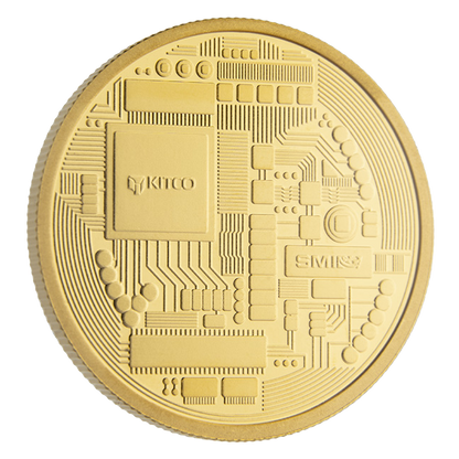 Buy 1 oz Pure Gold Bitcoin Round .9999