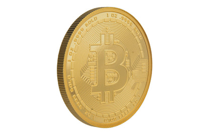 Buy 1 oz Pure Gold Bitcoin Round .9999