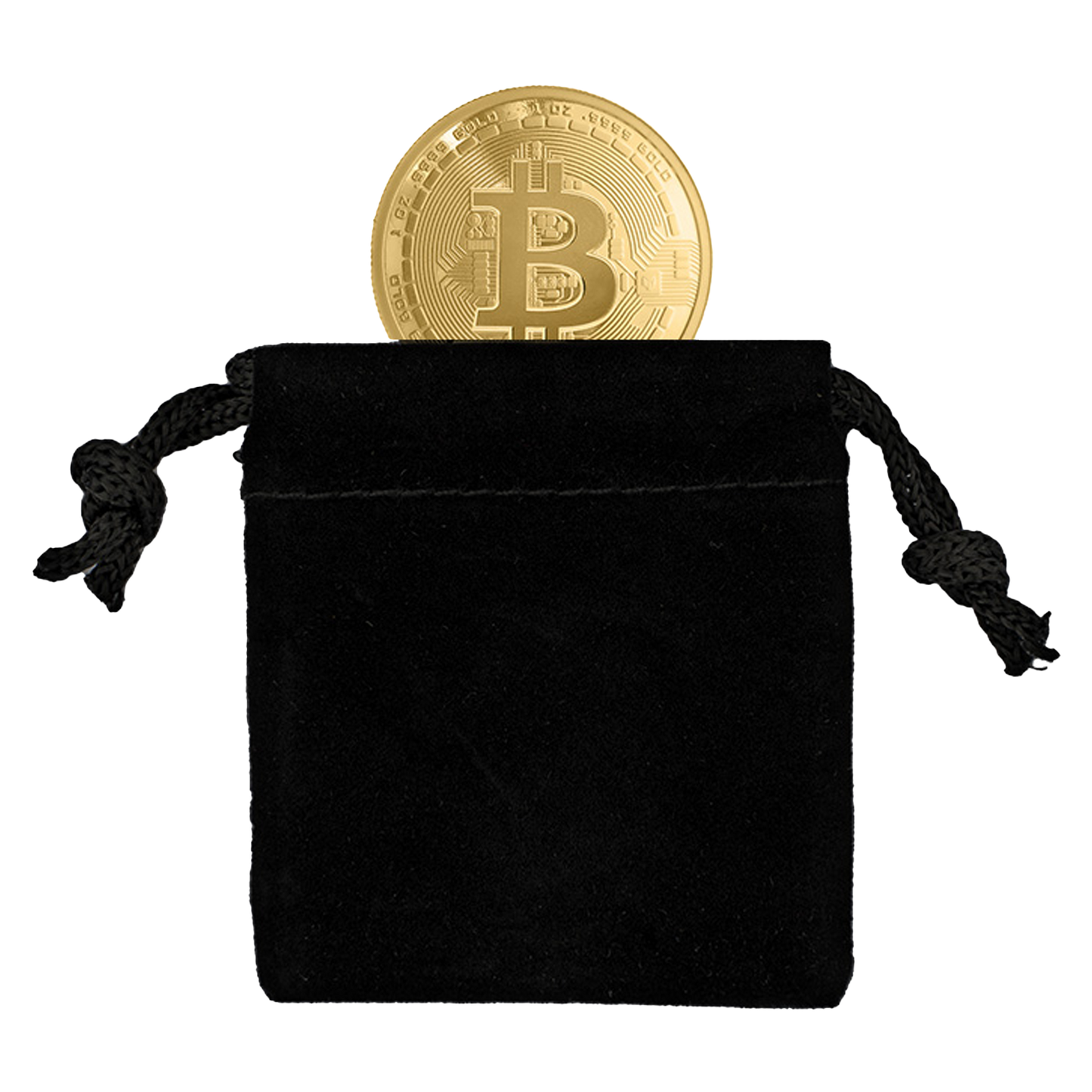 Buy 1 oz Pure Gold Bitcoin Round .9999