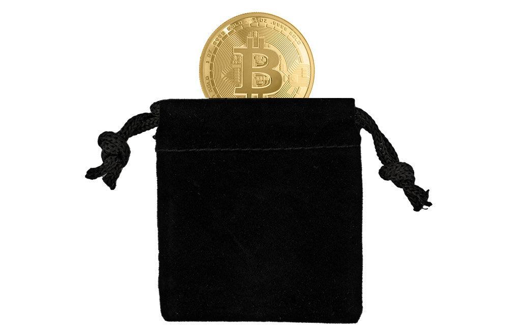 Buy 1 oz Pure Gold Bitcoin Round .9999