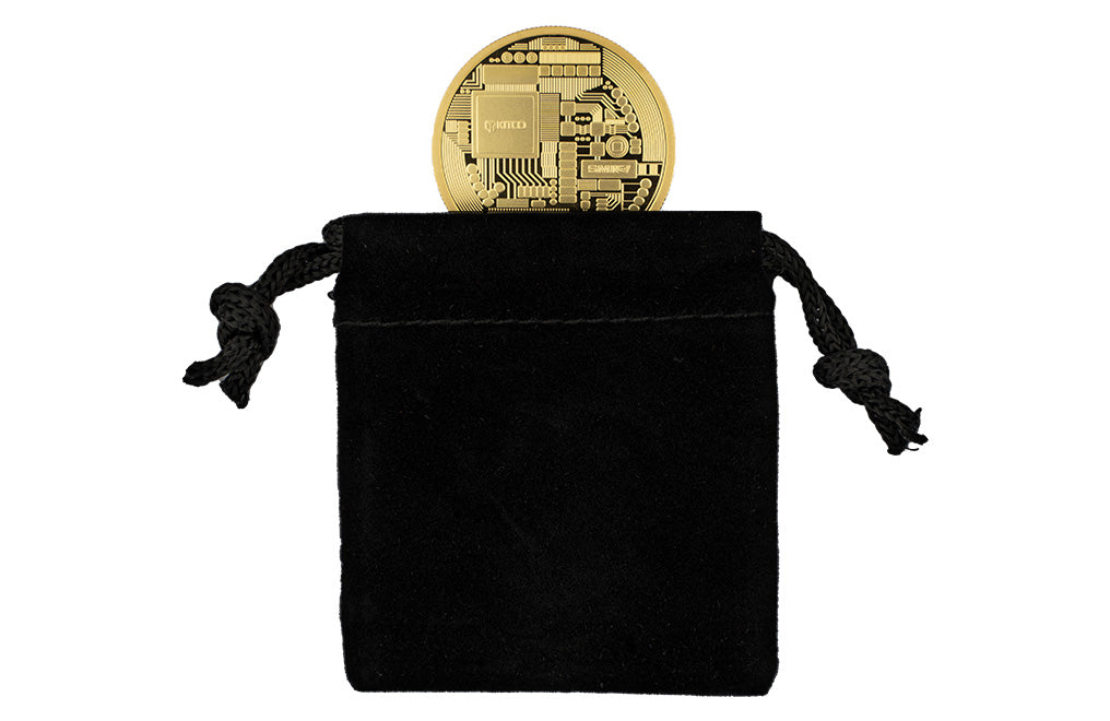 Buy 1 oz Pure Gold Bitcoin Round .9999