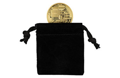 Buy 1 oz Pure Gold Bitcoin Round .9999