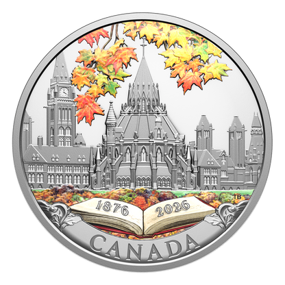 Buy 1 oz Silver 150th Anniversary of the Library of Parliament Coin (2026)