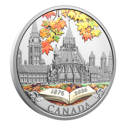 Buy 1 oz Silver 150th Anniversary of the Library of Parliament Coin (2026)