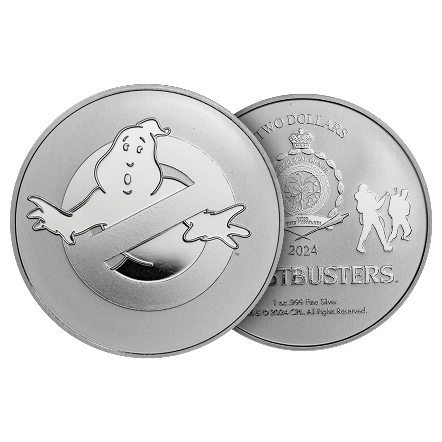 Buy 1 oz Silver 40th Anniversary Ghostbusters® Coin (2024)