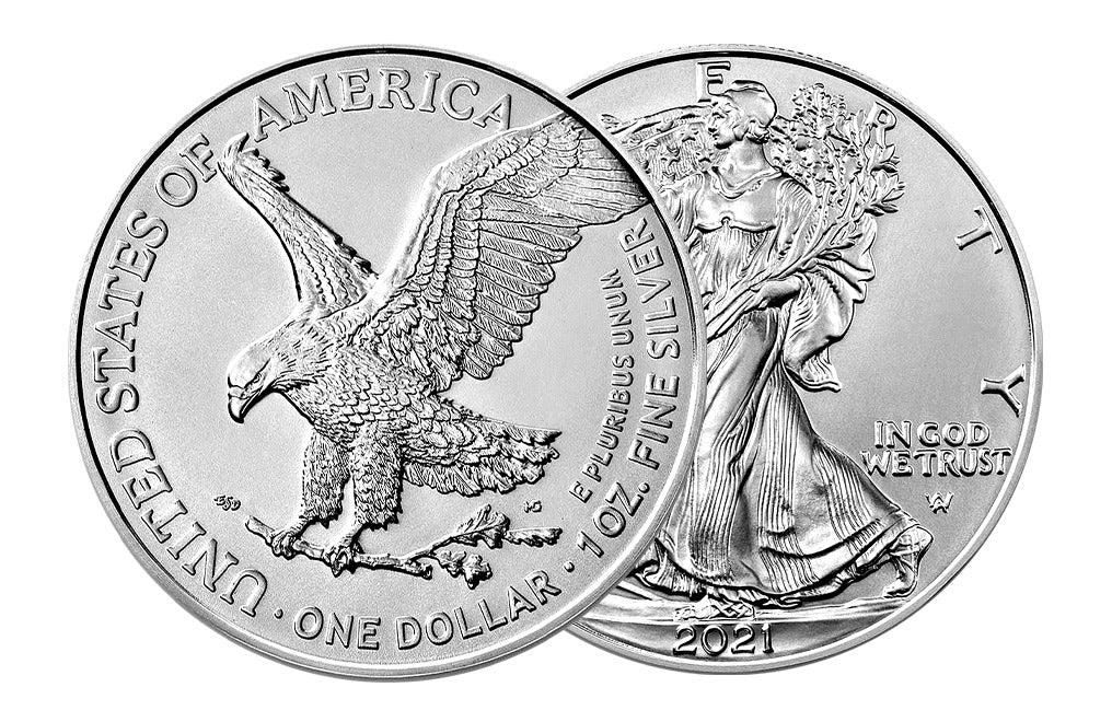 Silver American Eagle Coins (New Design - Mid 2021 and later)