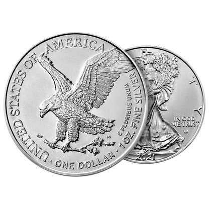 Silver American Eagle Coins (New Design - Mid 2021 and later)
