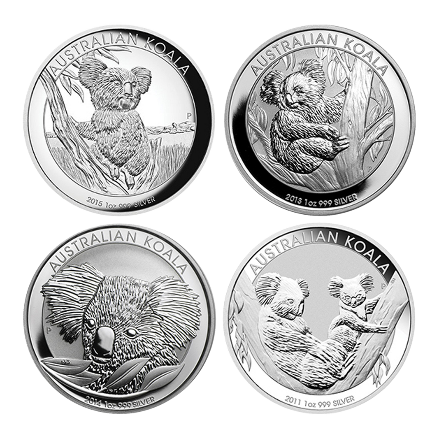 1 oz Australian Silver Koala Coins (Random Year)