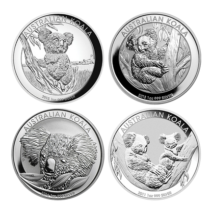 1 oz Australian Silver Koala Coins (Random Year)